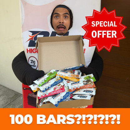 100 BARS HAND DELIVERED BY BLITZ MASCOT