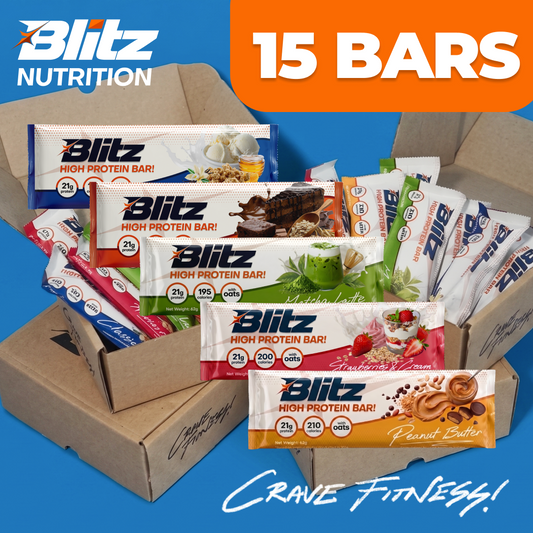 [15-Bar Bundle] Protein Bar Variety Pack (5 Flavors)