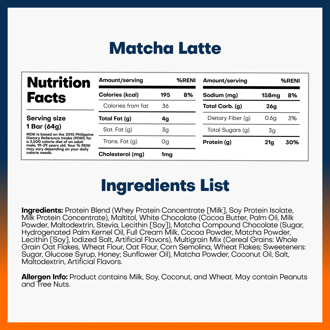 Matcha Latte Protein Bar