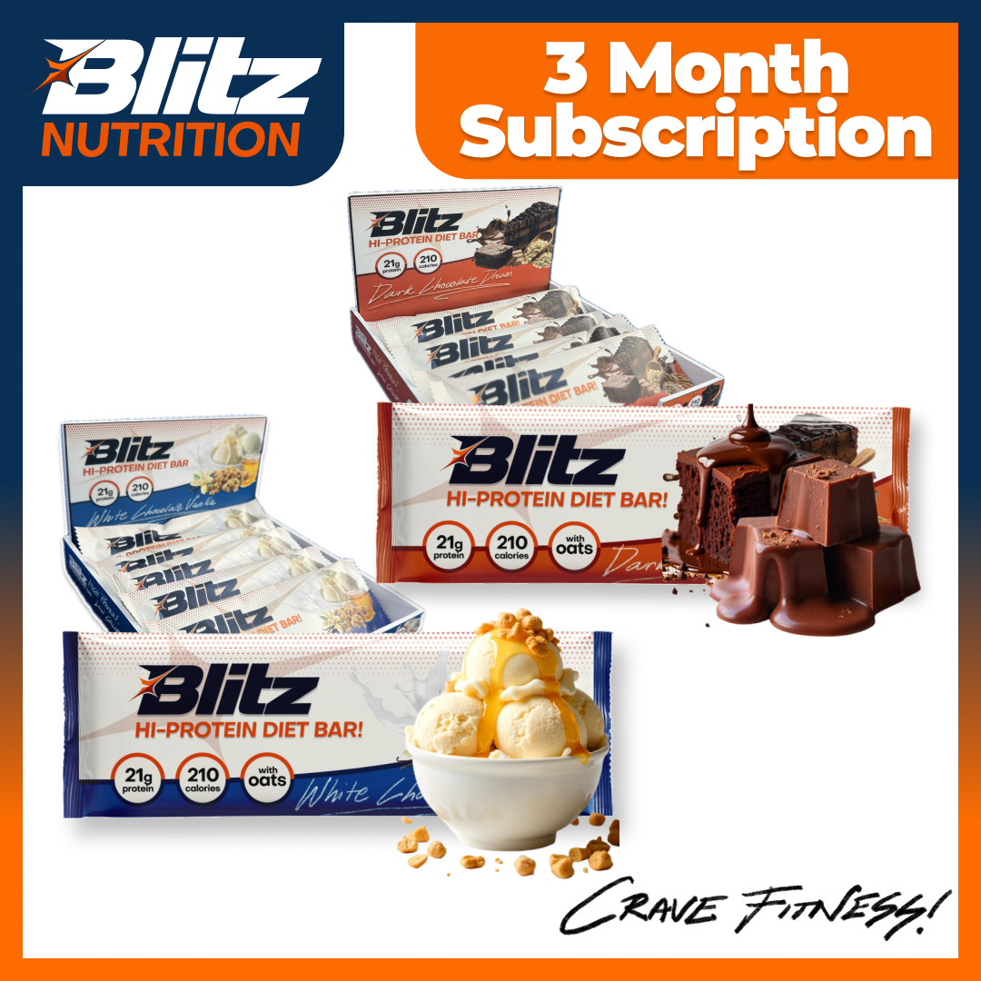 [3-Month Blitz Bar Plan] 20 Protein Bars Delivered Monthly